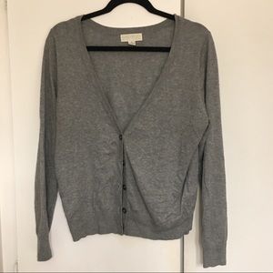 Gray cardigan